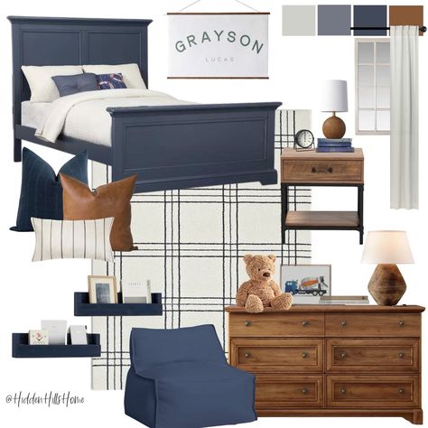 Bronwyn Platform Bed curated on LTK Boy Blue Room Ideas, Boys Rooms Ideas Toddler, Shiplap Boys Room, Blue Boys Room Ideas, Preppy Boy Room, Blue Bedroom Furniture Ideas, Blue Boys Bedroom Ideas, Navy Blue Kids Bedroom, Boys Navy Bedroom Ideas