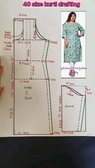 Kurti Drafting Pattern, Kurti Measurement Chart, Kurti Sewing, Churidar Pattern, Kurta Pattern, Tailoring Classes, Pattern Drafting Tutorials, Basic Dress Pattern, Sewing Patterns Free Women