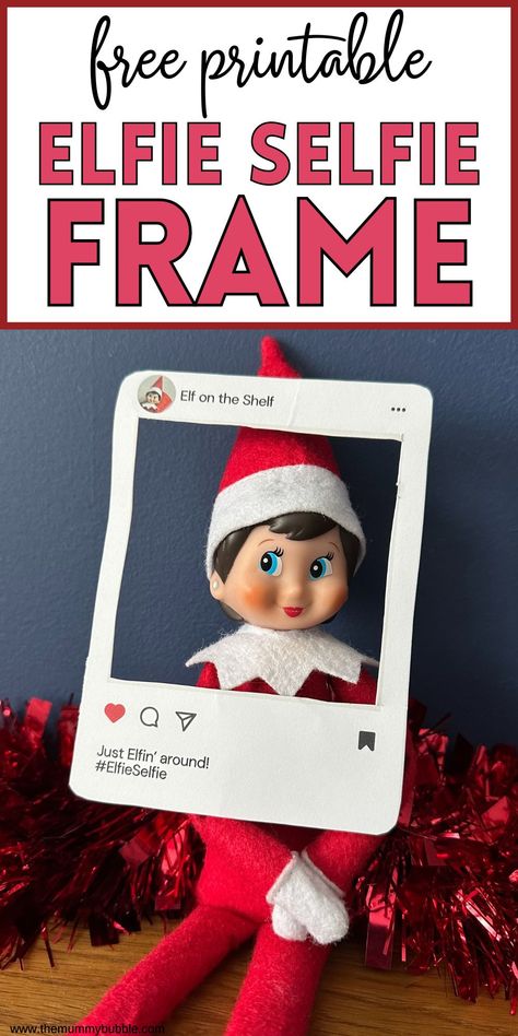 Elf on the Shelf Instagram frame prop Elf Selfie Mirror, Selfie With Elf On The Shelf, Elf Selfie Printable, Elf Yourself Mirror, Free Printable Elf On The Shelf Props, Elf On The Shelf Printables Free Props, Elf On The Shelf Selfie, Instagram Frame Prop, Elf Selfie