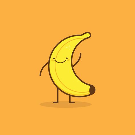 Banana Banana Animation, Pineapple Drawing, Cartoon Banana, Funny Fruit, Fruit Picture, Classy Tattoos, House Drawing, Cool Animations, Easy Drawings