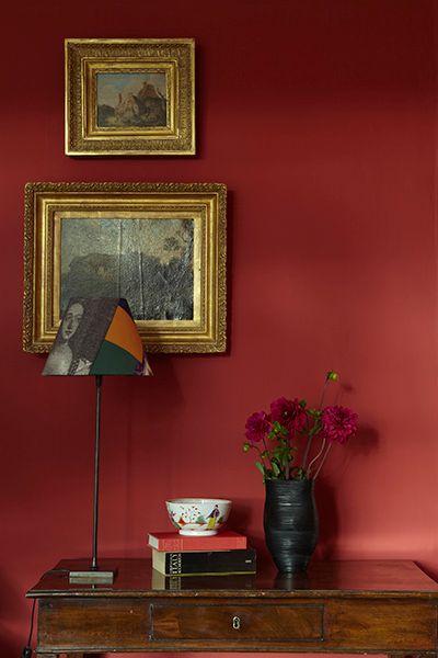 The 10 best red paint colours from bold and bright to dark and moody - Chatelaine Farrow Bal, Wimborne White, Red Paint Colors, Farrow & Ball, Wooden Window Frames, David Hicks, Trending Paint Colors, Farrow And Ball Paint, Painted Front Doors