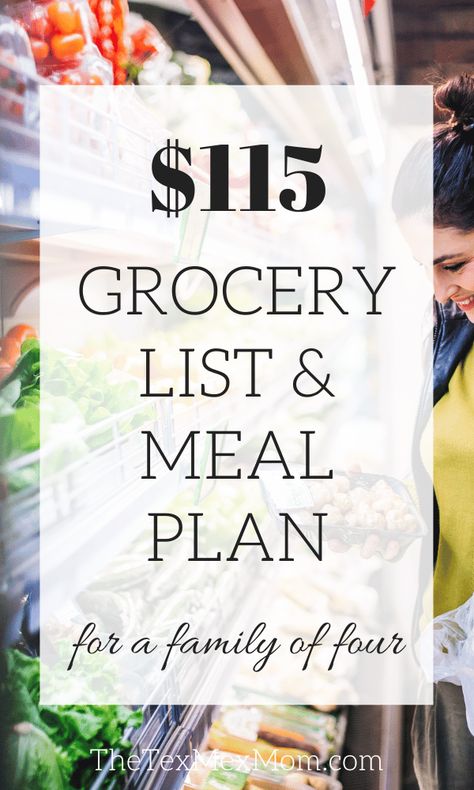 Budget Meal Plan Family Of 4, Meal And Grocery Planner, Family Of Four Meal Plan, Low Budget Grocery List Meal Planning, Family Meal Plan With Grocery List, Family Of 3 Meal Plan Groceries Budget, Family Of 4 Meal Plan, Family Of 3 Grocery List, Weekly Grocery List On A Budget Families