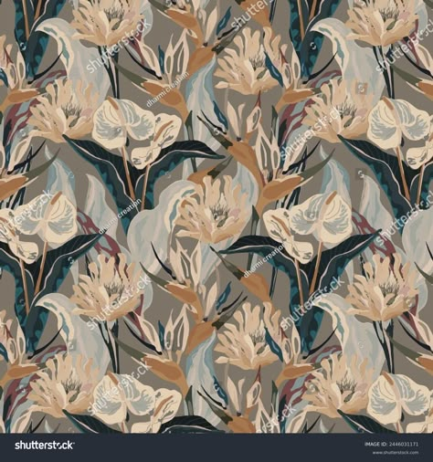 Allover Pattern Seamless Floral Pattern New Stock Illustration 2446031171 | Shutterstock All Over Design Pattern, Typo Logo Design, Seamless Floral Pattern, Allover Design, Textile Prints Design, Typo Logo, All Over Design, Flower Pattern Design, Allover Pattern