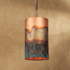 Copper Bear Pendant Light Cabin Lighting Ideas Interiors, Copper Interior Design, Copper Architecture, Rustic Lighting Ideas, Log Cabin Lighting, Driftwood Light, Copper Ceiling Lights, Copper Ideas, Black Bear Decor