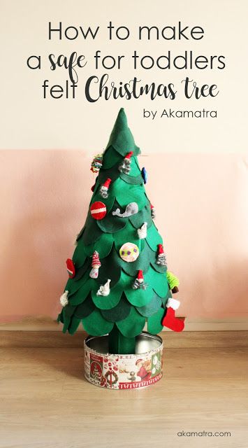 Real Tree Christmas, Felt Christmas Tree Toddler, Toddler Christmas Decorations, Diy Christmas Stocking, Popsicle Stick Christmas Crafts, Toddler Christmas Tree, Diy Felt Christmas, Christmas Stocking Ideas, Diy Felt Christmas Tree