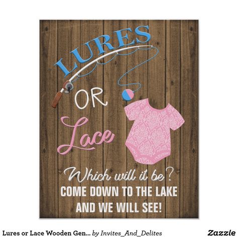 Fishing Baby Announcement, Country Gender Reveal, Fishing Gender Reveal, Prego Announcement, Baby Shower Fishing, Gender Reveal Cookies, Baby Gender Reveal Party Decorations, Pregnancy Gender Reveal, Gender Reveal Themes