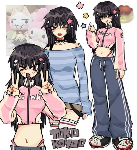 Y2k Outfits For Drawing, Cute Alt Artstyles, Yk2 Art Style, Y2k Shirt Drawing, Easy Art Poses, Y2k Outfits Drawing Sketch, Webcore Art Style, Y2k Style Drawing, Pomeelonz Art