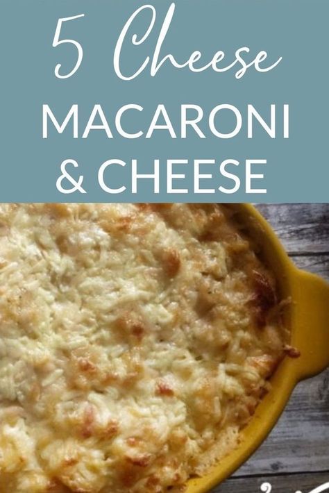 5 different cheeses are added to this Mac & Cheese Recipe - you will LOVE this one! The Macaroni noodles are baked in a decadent cheesy sauce until bubbly and melty! A family favorite 5 Cheese Mac And Cheese Recipe, Asiago Recipes, Different Cheeses, Macaroni Noodles, Best Mac N Cheese Recipe, Cheese Macaroni, Smoked Gouda Cheese, Best Mac And Cheese, Mac Cheese Recipes