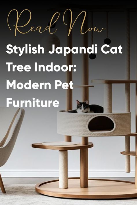 Discover our sleek Japandi cat tree indoor, blending Japanese and Scandinavian design for modern pet furniture that enhances your home’s aesthetic while keeping your feline happy. Stylish Cat Tree Modern, Japandi Cat Tree, Stylish Cat Tree, Minimalist Cat Tree, Cute Cat Trees, Cat Tree Aesthetic, Cat Interior Design, Indoor Cat Room Ideas, Aesthetic Cat Tree