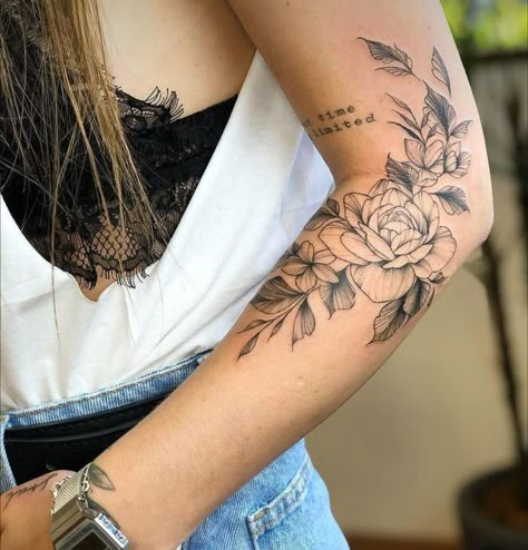 Elbow Tattoos, Drawing Hands, Forearm Tattoo Women, Classy Tattoos, Tattoo Me, Arm Tattoos For Women, Sleeve Tattoos For Women, Elegant Tattoos, Arm Tattoos