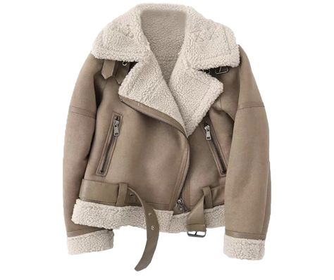 THIS! 🤩 NEED Fake Leather Jacket, Vintage Fur, Casual Vest, Motorcycle Outfit, Brown Coat, Brown Jacket, Warm Coat, Long Sleeves Jacket, Leather Jackets Women