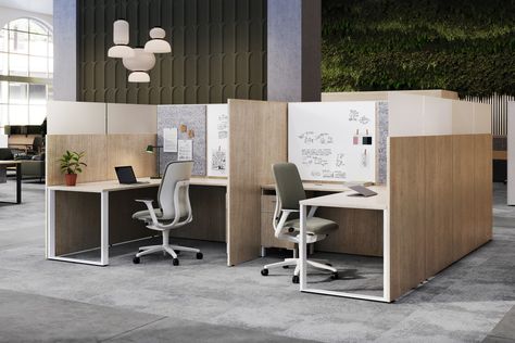 Cubicle Decor Office Work Spaces, Modern Office Cubicle, Office Cubicle Design, Hybrid Office, Italian Office Furniture, Open Office Layout, Modern Office Furniture Design, Office Layout Plan, Insurance Office