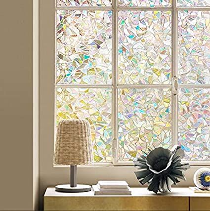 Window Cling Vinyl, Rainbow Window, Frosted Window Film, Stained Glass Window Film, Frosted Windows, Privacy Film, Window Privacy, Window Film Privacy, Privacy Glass