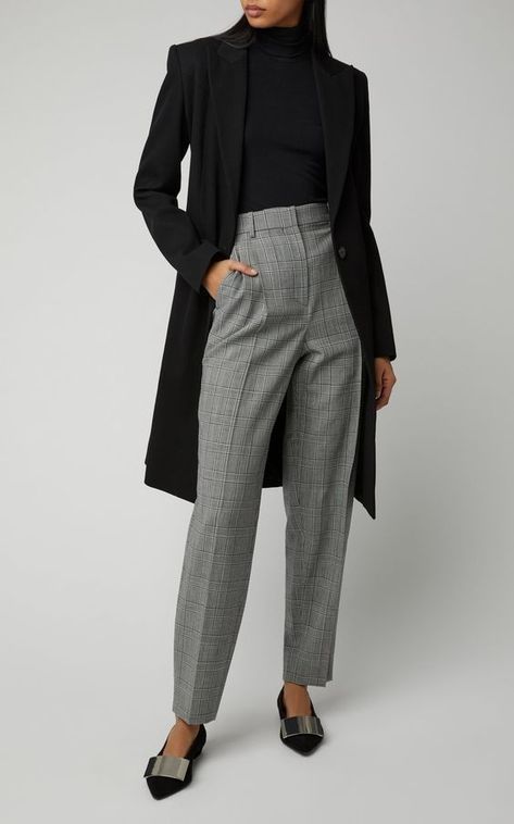 Elegantes Outfit Damen, Minimalist Moda, Dark Academia Outfits, Prince Of Wales Check, Academia Outfits, Business Casual Outfits For Work, Work Fits, Stylish Work Outfits, Business Outfit