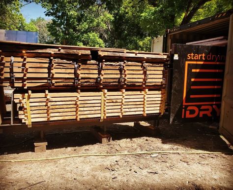 Kiln Drying Urban Tree, Wood Kiln, Diy Wooden Projects, Wood Project, Wooden Projects, Kiln Dried Wood, Green Trees, Site Design, Diy Wood