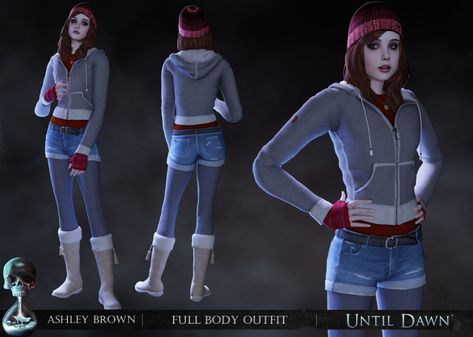 Until Dawn Ashley Brown Full Body Outfit Public... - Mimoto-sims Outfit Sims 4 Cc, Pray Mantis, Video Game Costumes, Ashley Brown, Character Inspired Outfits, Body Outfit, Until Dawn, Sims4 Clothes, Sims Mods