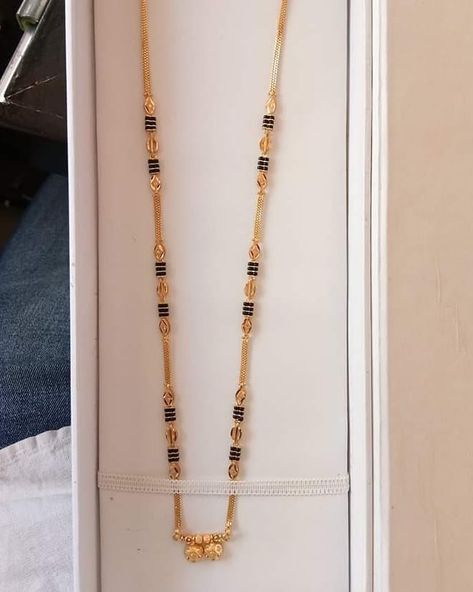 10.500gm 91.60 holemark #mangalsutra #goldjewellery # Mangal Sutra Chain Designs, Mangalsutra Chain Designs Gold Long, Mangalsutra Chain Designs Gold, Mangalsutra Chain Designs, Chain Designs Gold, Mangalsutra Designs Gold, Mangalsutra Chain, Black Beads Mangalsutra Design, Mangalsutra Design