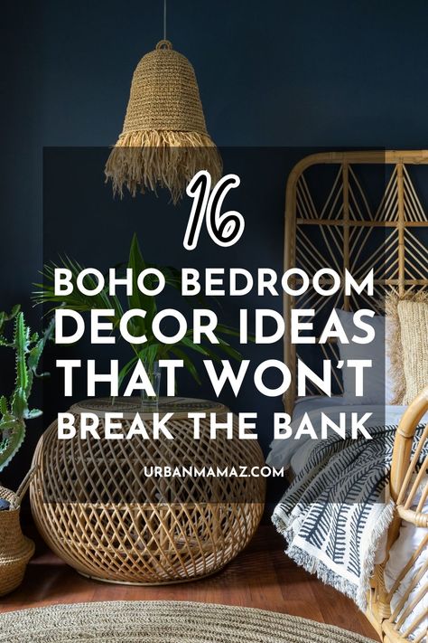 Boho Bedroom Bedding & Blankets, Boho Bedroom Master Suite, Boho Master Bedding, Boho Bed Styling, Peaceful Bedroom Ideas Bohemian, Small Boho Bedroom Ideas For Couples, Blush Guest Bedroom, Boho Glam Bedroom Ideas, Boho Bedroom White Furniture