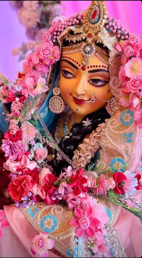 Radha Rani Image Barsana, Cute Radha Rani, Radha Rani Wallpaper Full Hd, Radha Rani Wallpaper, Rani Wallpaper, Cute Radha, Vrindavan Photography Pictures, Radha Beauty, Wallpaper Full Hd