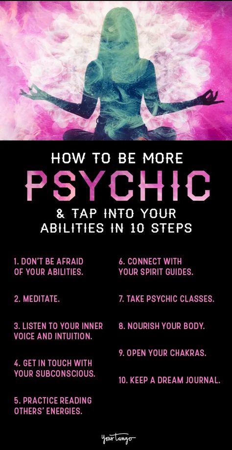 Learning how to be more psychic by developing your abilities means listening to your gut, keeping an open mind, and connecting with your spirit guides. Clairvoyant Psychic Abilities, Psychic Development Exercises, Spirit Guide Messages, Psychic Development Learning, Spiritual Awakening Signs, Energy Healing Spirituality, Psychic Powers, Psychic Development, Falling Asleep