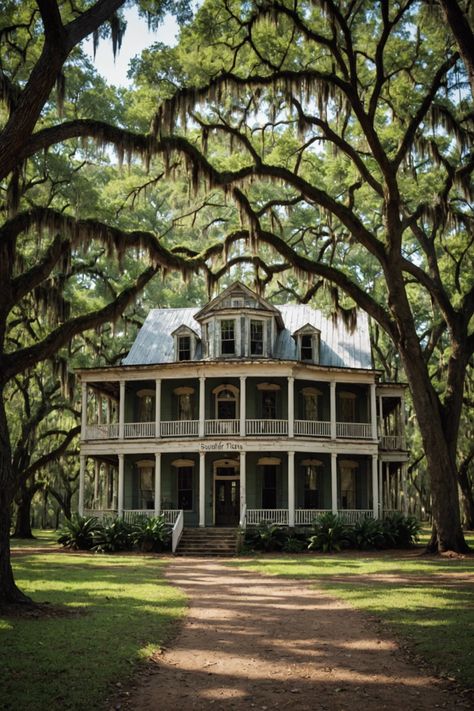 The Soul of the South: A Cultural Tour of Louisiana New Orleans Bayou Aesthetic, Southern Gothic New Orleans, Louisiana Bayou Homes, New Orleans Buildings, Vintage New Orleans Aesthetic, New Orleans Jazz Aesthetic, New Orleans Things To Do In, Louisiana Gothic, Louisiana Mansion