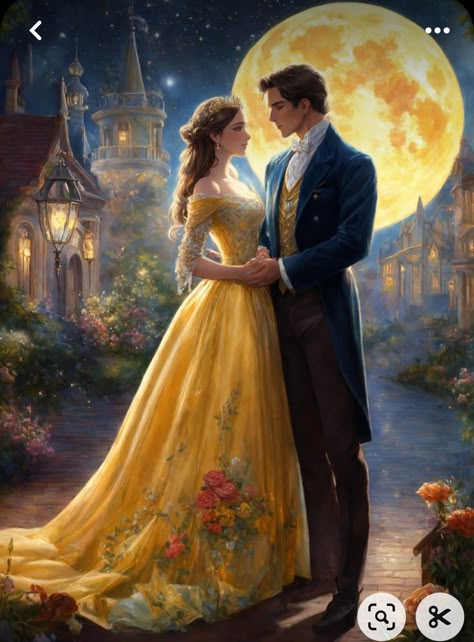 Beauty And The Beast Drawing, Belle And Adam, Beauty And Beast Wedding, Romance Covers Art, Disney Romance, Realistic Cartoons, Princess Pictures, Magic Realism, Disney Princess Pictures