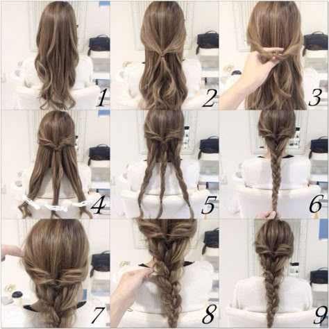 209386-Quick-And-Easy-Braid-Hair-Tutorial Braided Hair Tutorial, Wedding Hairstyles Tutorial, Really Long Hair, Braid Hairstyle, Fishtail Braid, Hair Tutorials Easy, Easy Braids, Braided Hairstyles Tutorials, Braided Hairstyles Easy