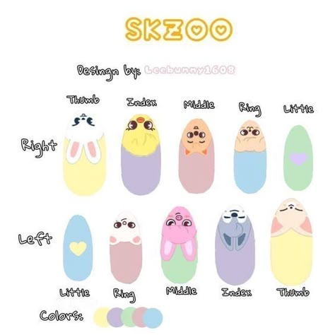 Kpop Nails Designs Stray Kids, Uñas Stray Kids, Stray Kids Nails Designs, Stray Kids Nail Art, Kpop Nails Designs, Skz Nail, Uñas Skz, Stray Kids Nails, Skz Nails