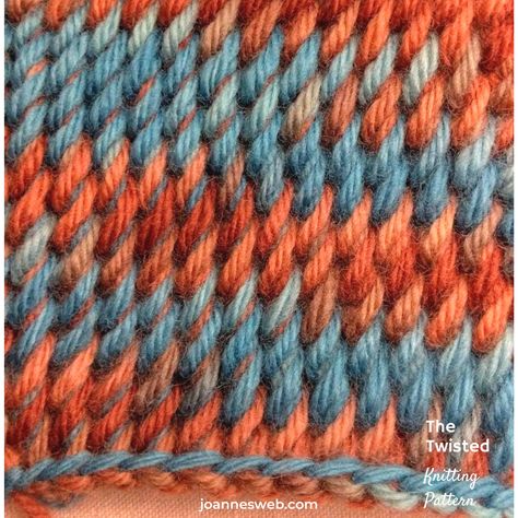 The Twisted Stitch Knitting Pattern is a very easy sequence of slanted or diagonal stitches. It is a very simple pattern that results in a slightly slanted fabric. Make great scarves, home decor projects, and more with it. If your goal is to achieve a slanted or diagonal knitting stitch on your project, then this […] Summer Knitting Projects, Stitch Knitting Pattern, Crochet Tools, Lace Knitting Patterns, Shawl Knitting Patterns, Crochet Videos Tutorials, Knitted Wit, Home Decor Projects, Knit Stitch Patterns