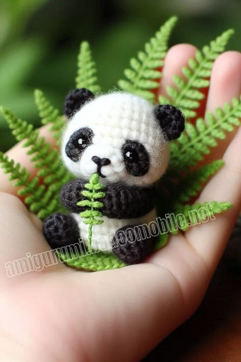 Amigurumi Sweet Panda Free Pattern-1 Tiny Amigurumi Pattern, Amigurumi Free Pattern Mini, Crochet Panda Amigurumi, Amigurumi Panda Free Pattern, Crochet Panda Pattern Free Amigurumi, Crochet Panda Pattern Free, Tiny Amigurumi Free Pattern, Mini Amigurumi Free Pattern, Panda Amigurumi Free Pattern