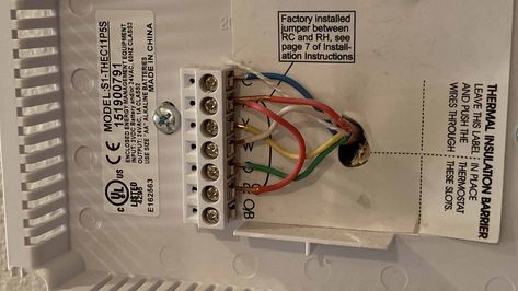 If you’re replacing your thermostat, you might notice the wires are connected to different terminals, each of which denoted by a letter. Here’s what they mean. Honeywell Thermostat, Furnace Maintenance, Air Conditioner Maintenance, Ac Wiring, Hvac Air Conditioning, Coal Stove, Refrigerator Compressor, Thermostat Wiring, Refrigeration And Air Conditioning