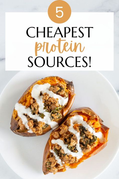 Are you wanting to eat a high-protein diet without breaking the bank on groceries? Get the 5 best cheap protein sources to buy right now. With recipes! Easy Dinner Recipes Vegetarian, Healthy And Easy Dinner Recipes, Easy Protein Meals, High Protein Dinners, Cheap Healthy Dinners, Cheap Protein, Protein Dinners, Easy High Protein Meals, Paleo Dinner Recipes