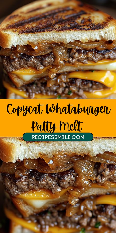 Satisfy your cravings with this delicious Copycat Whataburger Patty Melt recipe, perfect for recreating the iconic flavors of the beloved classic at home. Indulge in juicy beef patties, caramelized onions, gooey cheese, and a signature special sauce, all sandwiched between slices of Texas toast. Easy Patty Melt Recipe Ground Beef, Steakhouse Burger Sloppy Joes, Joe Sandwich Recipe, Best Burger Patty Recipe Beef, Pattie Melt Recipe, Patti Melt Recipe, Whataburger Patty Melt Sauce, Patty Melt Recipe Ground Beef, Patty Melt Recipe Easy