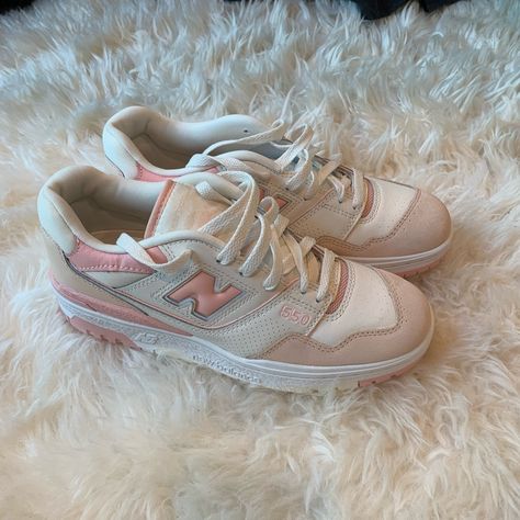 New Balance 550s In Pink Sand Size 8.5 (Women’s) Brand New, Never Worn. Only Tried On Inside. Comes From A Smoke Free Home! Open To Offers! (Original Box Not Included) Pink Sneakers Shoes, Casual Pink Shoes Women, New Balance Shoes 550 Pink, New Balance 550 Pink White, Cute Shoes To Buy, Cute Shoes Pink, Cute Chunky Sneakers, New Balance Pink Shoes, Shoes To Get