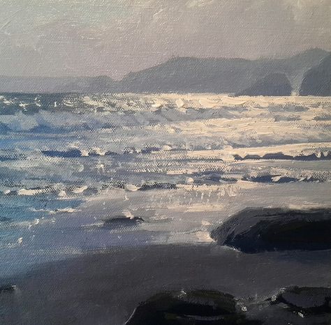 Praa Sands. Jenny Aitken Jenny Aitken Artist, Praa Sands, Rocky, Photo Art, Painter, Oil Painting, Wonder, Water, Canvas