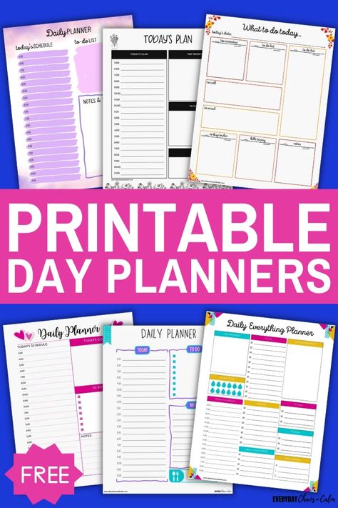 7 Free Printable Daily Planners To Organize Your Day Daily Planner Sheets Free Printable, Daily Planner Pages Printable Free, Editable Planner Templates Free, Personal Size Planner Printables Free, Day Planner Printables Free, Week Planner Ideas, Daily Routine Planner Free Printable, Weekly Planner Template Free Printable, Daily Planner Printables Free Pdf