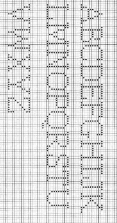 Crochet Letters Pattern, Cross Stitch Letter Patterns, Háčkované Lemy, Crochet Alphabet, Bobble Stitch Crochet, Crochet Letters, Projek Menjahit, Cross Stitch Alphabet Patterns, Graph Crochet