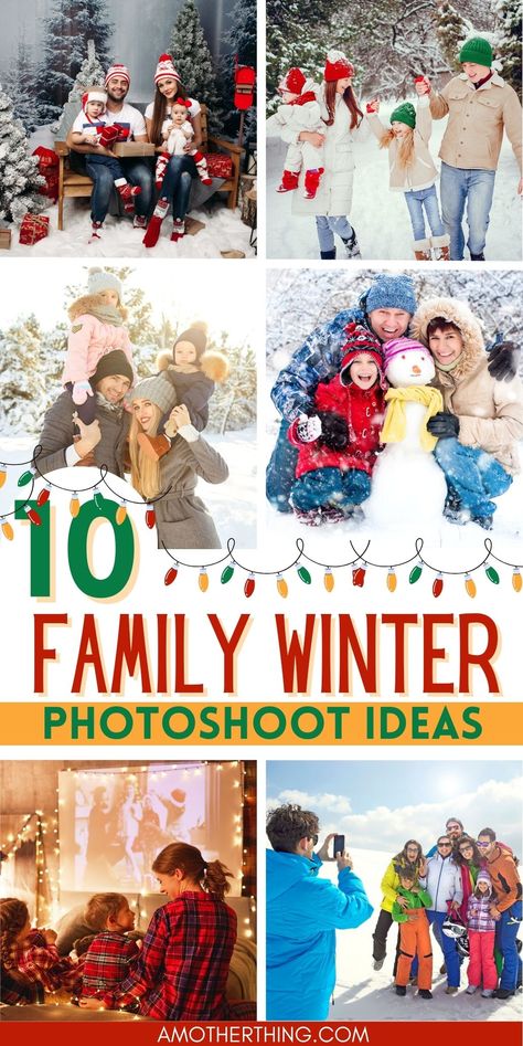 Winter Wonderland Awaits: Ready for your family's winter photoshoot? Get inspired with our top outfit ideas and expert tips to make every snap picture-perfect. Embrace the season and create memories that last! #FamilyPhotoshoot #WinterOutfits #FamilyMemories Snowy Family Photo Outfits, Casual Winter Photoshoot Outfit Ideas, Winter Outfits For Photoshoot Family, Winter Outdoor Family Pictures, Winter Family Picture Ideas, Winter Photoshoot Outfits Family, Winter Family Photoshoot Ideas, Family Snow Photoshoot, Winter Photo Shoot Outfits