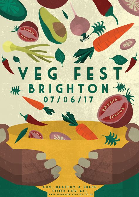 Empfohlenes @Behance-Projekt: „VegFest Illustrated Poster“ https://www.behance.net/gallery/55191423/VegFest-Illustrated-Poster Illustrated Poster, Vegan Plant Based, Graphic Style, Vector Shapes, Veg Recipes, Food Poster, Monoprint, Food Festival, Full Colour