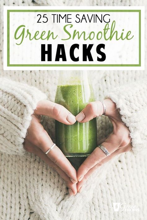 Here's 25 green smoothie hacks to help you speed up, save money, get healthier and enjoy the process a little bit more!  Click the link to find out what those 25 benefits are.  #greenthickies #greensmoothie #greensmoothies #healthy #greensmoothiehacks #leafygreens Oatmeal Jars, Smoothie Hacks, Detox Cleanse Recipes, Best Diet Drinks, Oatmeal In A Jar, Clean Eating Detox, Green Smoothie Diet, Detox Kur, Smoothie Drink Recipes