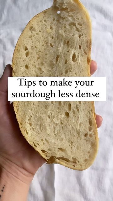 Mandy | self-taught sourdough baker on Instagram: "There are several ways to manipulate your sourdough to encourage a light loaf - here are my top tips👇🏻 Tip #1: increase hydration level. Tip #2: switch up the type of flour you’re using. Tip #3: bake in a Dutch oven. Tip #4: ferment the dough correctly. Tip #5: use the starter at its peak. Follow for more sourdough tips + share with a friend who loves light, fluffy sourdough. #sourdough #sourdoughstarter #sourdoughbread #dense #bread #homemade #sourdoughjourney #sourdoughbaking #sourdoughbaking #sourdoughseptember" Sourdough Crumb Chart, Sourdough Troubleshooting Chart, Sourdough Starter Float Test, Adding Inclusions To Sourdough, Sourdough Troubleshooting, Dense Bread, Sourdough Tips, 100% Hydration Sourdough Bread, How To Reactivate Sourdough Starter