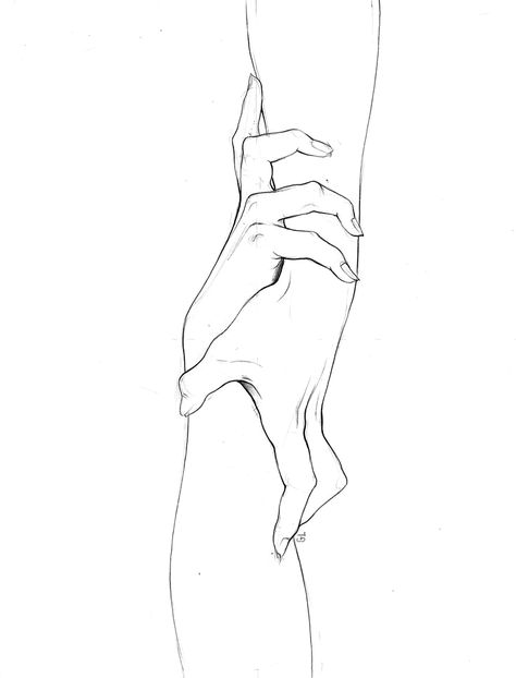 Line drawing - two arms grasping each other Hugging Drawing, Arm Drawing, Hand Drawing Reference, The Last Supper, Hand Reference, Hand Tattoo, Last Supper, Hand Art, Mural Painting