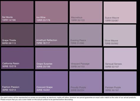 Purple Interior Paint, Purple Grey Paint Color, Lavender Paint Colors, Grey Purple Paint, Light Purple Paint, Glidden Paint Colors, Purple Paint Colors, Purple Color Palette, Lavender Paint