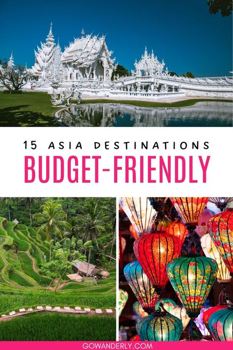 Discover budget-friendly travel destinations in Asia for your next adventure. Inexpensive Travel Destinations, Cheap Travel Destinations, Asian Countries, Countries To Visit, Asia Destinations, Planning A Trip, Best Budget, Cheap Travel, Plan Your Trip