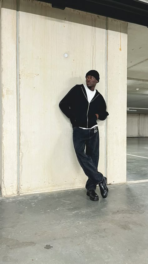 Black hoodie,hoodie,jeans,beanie,loafers,outfit,inspo,fashion,inspo,parking lot,blackfit,zip up hoodie,black washed jeans, black beanie,fit check,shirt,white tee,keys Black Zipper Hoodie Outfit Men, Black Zip Hoodie Outfit, Zip Up Hoodie Outfit Men, Black Zip Up Hoodie Outfit, White Beanie Outfit, Zip Up Hoodie Outfit Aesthetic, Black Beanie Outfit, Zip Hoodie Outfit, Hoodie Outfit Aesthetic