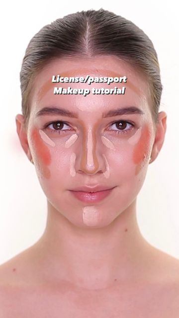 Makeup For Dmv Photo, Photo Id Makeup Tutorial, Pass Port Makeup, Licence Photo Makeup, Id Makeup Look, Makeup For Passport Photo, Id Photo Makeup Tutorial, Photo Id Makeup, Id Makeup Photo Tutorial