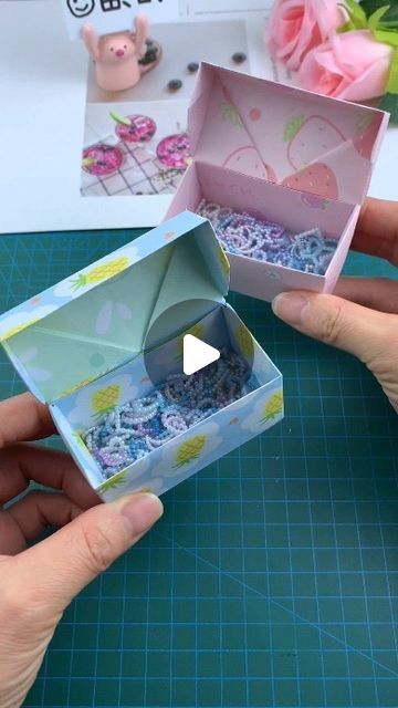 Gift Card Envelope Diy, Origami Storage, Paper Box Tutorial, Origami Box With Lid, Origami Box Easy, Handmade Paper Boxes, Origami Star Paper, Origami Gift Box, Paper Box Diy