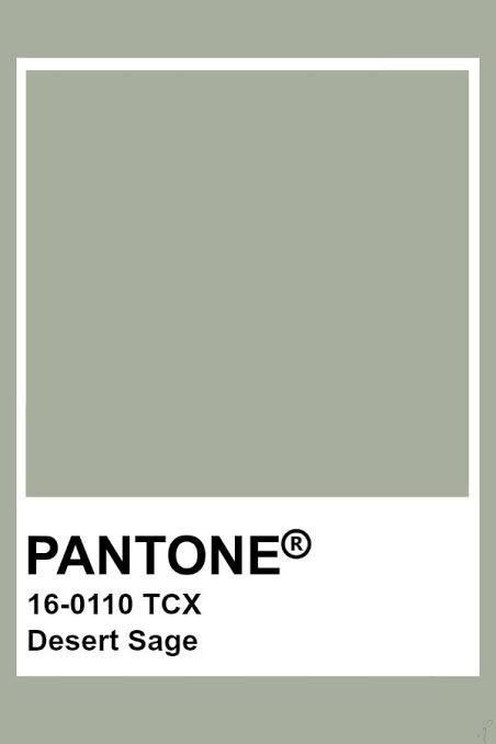 Sage Color Palette, Gray Pantone, Pantone Green, Pantone Swatches, Pantone Colours, Pantone Palette, Pantone Colour Palettes, Desert Sage, Pantone Colors