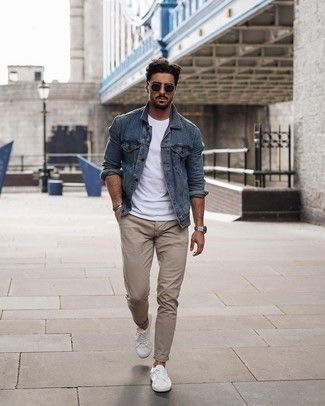 Blue Denim Jacket Outfit, Blue Jean Jacket Outfits, Tips For Guys, Ootd Denim, Denim Outfit Men, Fashion Motivation, How To Dress Well, Jeans Outfit Men, Fashion Tips For Men