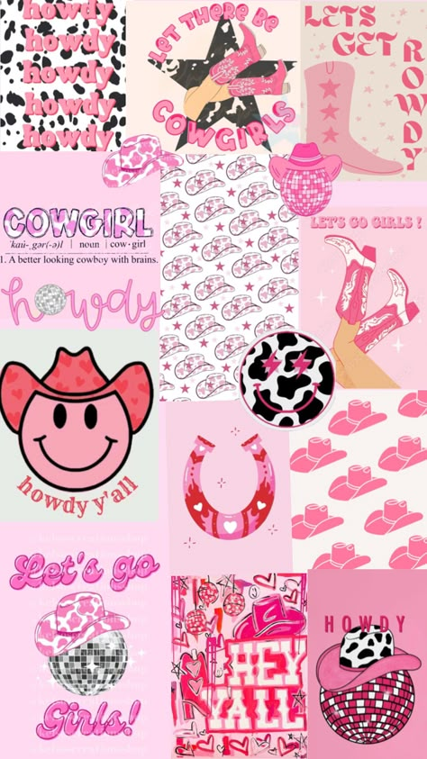 #preppy #vibes #pink #pinkaesthetic #cowgirl #cowgirlaesthetic #pinkcowgirl #preppyaesthetic #preppycowgirl #western #westernaesthetic #collageaesthetic #fyp #fypshuffle Pink Cowgirl Wallpaper, Book Aesthetic Vintage, Cowgirl Background, Bama Dorm, Pink Cowgirl Aesthetic, Cowgirl Wallpaper, Western Core, Cowboy Wallpaper, Cute Wallpapers For Iphone